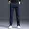 Slim Fit Straight Leg Cotton Pants for Men - Blue