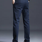 Slim Fit Straight Leg Cotton Pants for Men - View 5