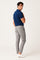 Slim Leg Chino Trousers for Men - Light Gray