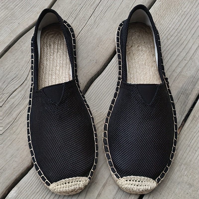 Slip-On Espadrilles for Men - Black