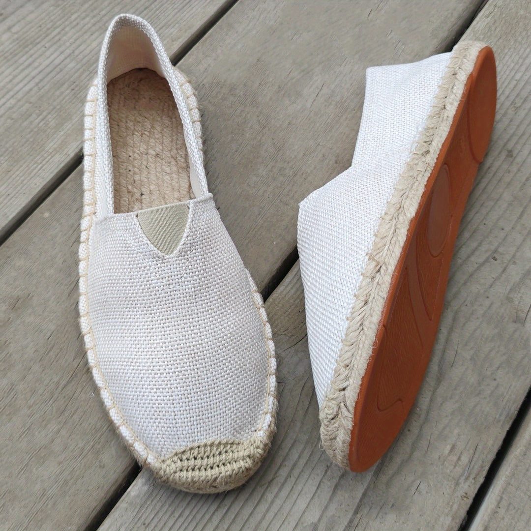 Slip-On Espadrilles for Men - White