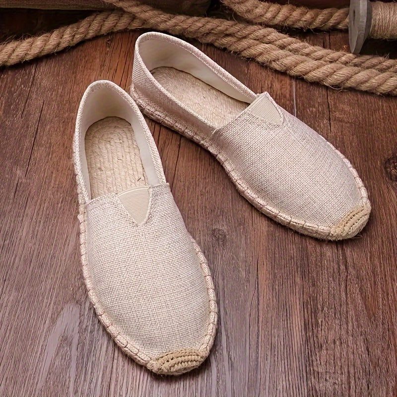 Slip-On Espadrilles for Men - Beige