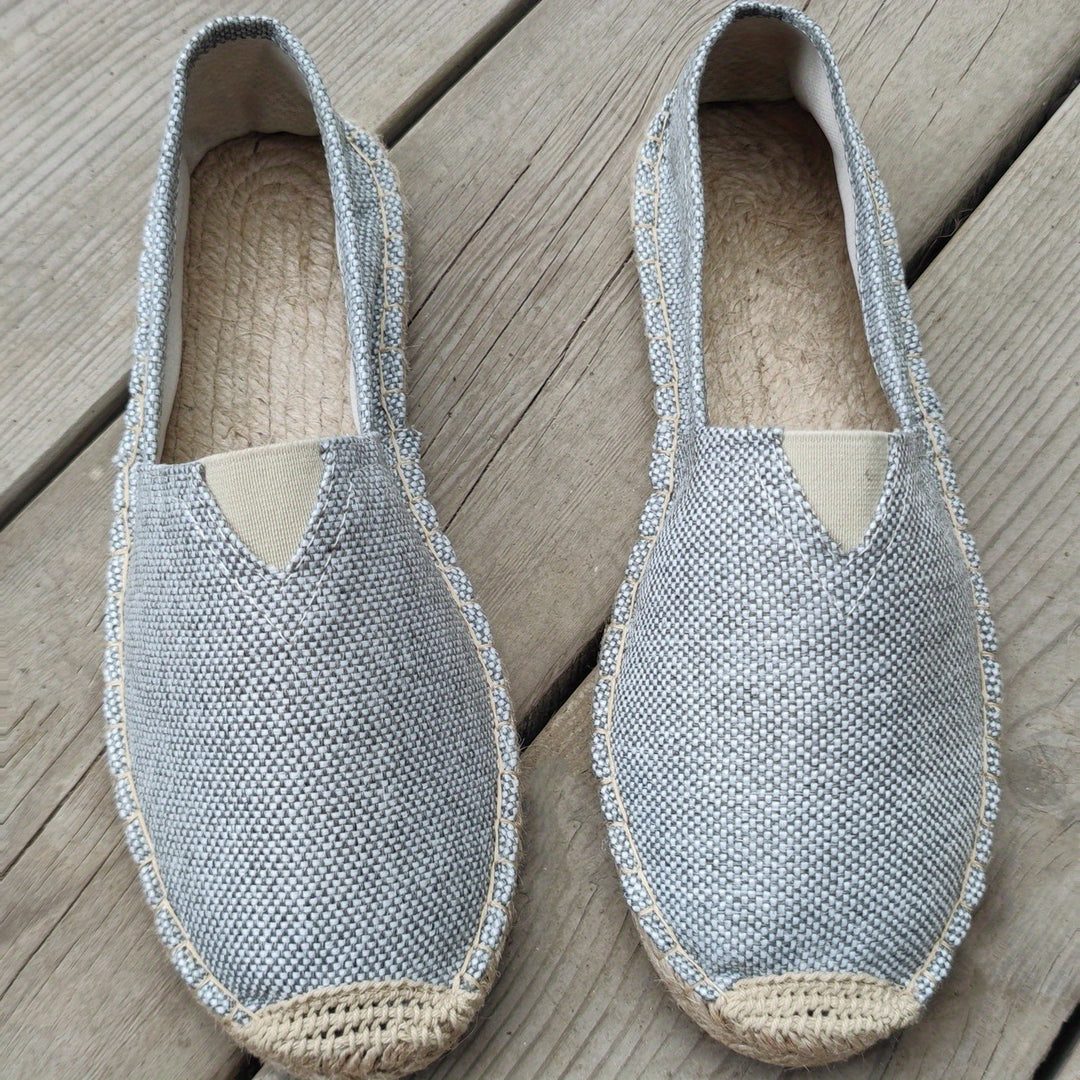 Slip-On Espadrilles for Men - Grey