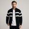 Stand Collar Cable Knit Full-Zip Cardigan Sweater for Men - Charcoal