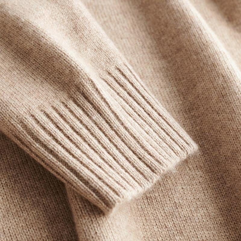 Stand Collar Half-Zip Knit Sweater for Men - View 2