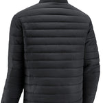 Stand Collar Quilted Winter Puffer Jacket with Full Zip for Men - View 5