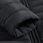 Stand Collar Quilted Winter Puffer Jacket with Full Zip for Men - View 7
