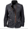 Stand Collar Tailored Zip-Up Jacket for Men - Black