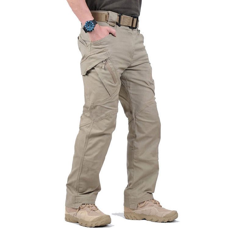 Straight Leg Cargo Trousers for Men - Khaki (fast ausverkauft)