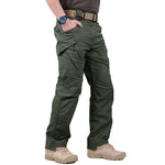 Straight Leg Cargo Trousers for Men - Green