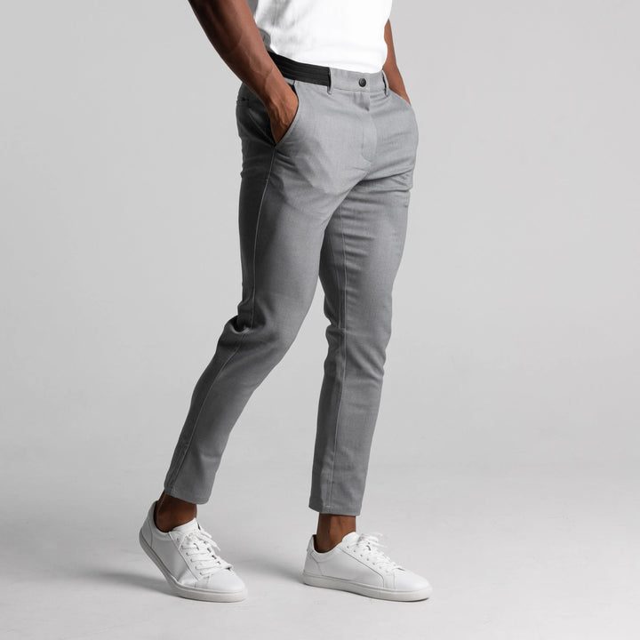 Straight Leg Chino Trousers for Men