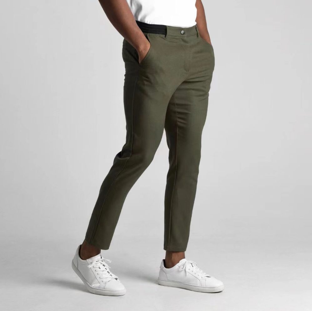 Straight Leg Chino Trousers for Men - View 10