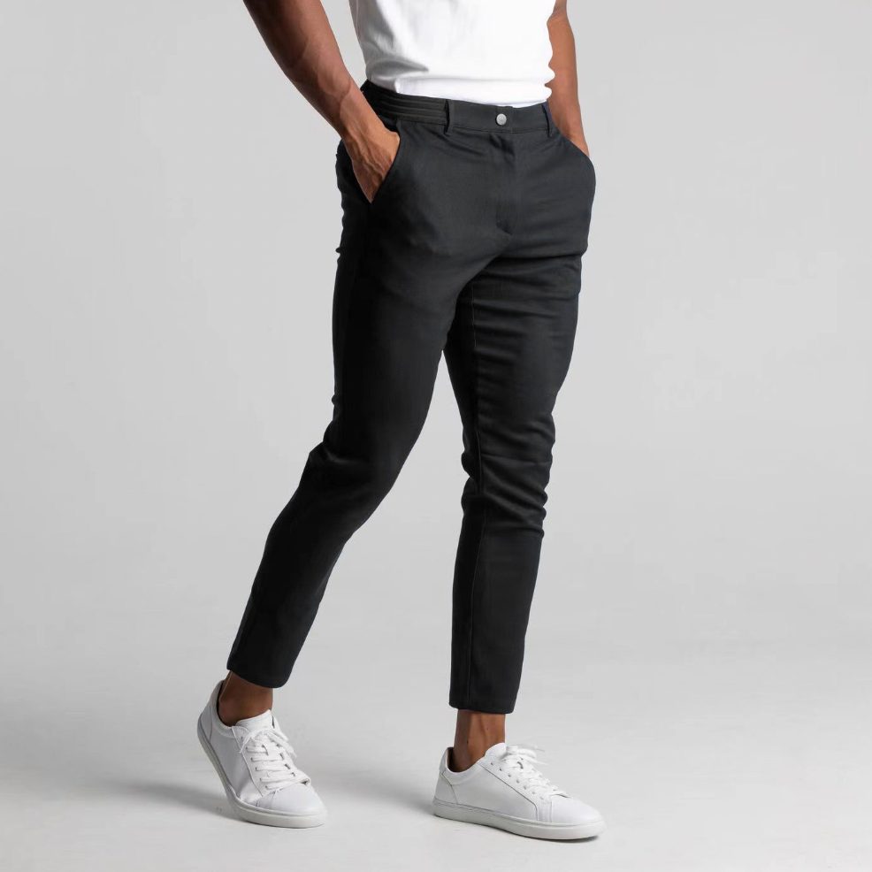 Straight Leg Chino Trousers for Men - View 11