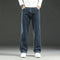 Straight Leg Denim Jeans with Stretch for Men - View 2