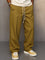 Straight Leg Drawstring Trousers for Men - Khaki