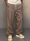 Straight Leg Drawstring Trousers for Men - Light Brown