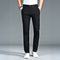 Stretch Straight Leg Bamboo Dress Pants for Men - Black