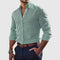 Striped Button-Down Long Sleeve Shirt for Men