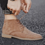 Suede Ankle Boots Lace-Up for Men - View 2