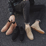 Suede Ankle Boots Lace-Up for Men - View 3