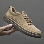 Suede Lace-Up Loafers for Men