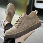 Suede Lace-Up Loafers for Men - View 8