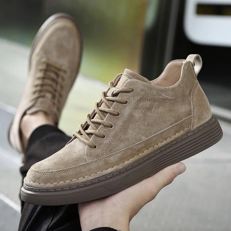 Suede Lace-Up Loafers for Men - View 8