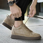 Suede Lace-Up Loafers for Men - View 9
