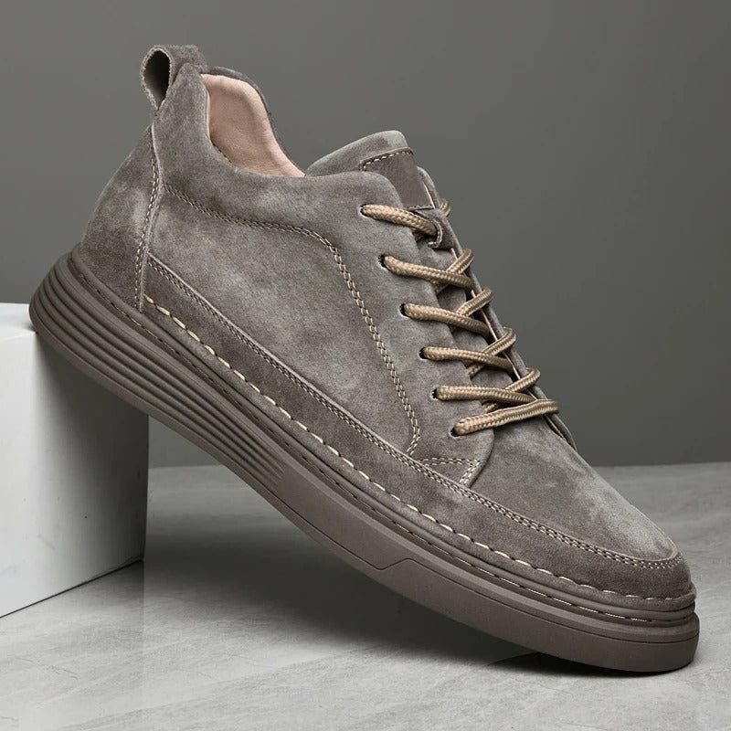 Suede Lace-Up Loafers for Men - View 12
