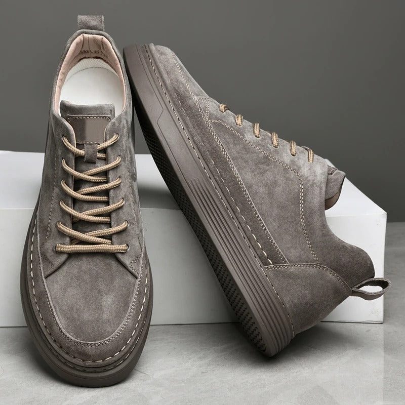 Suede Lace-Up Loafers for Men - View 14