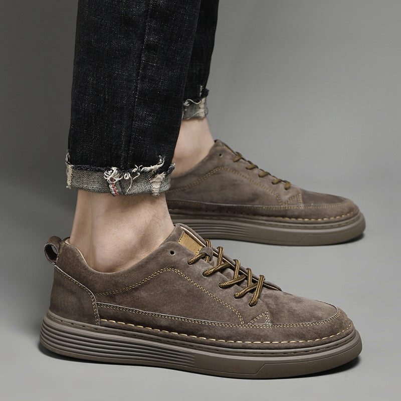 Suede Lace-Up Loafers for Men - View 17