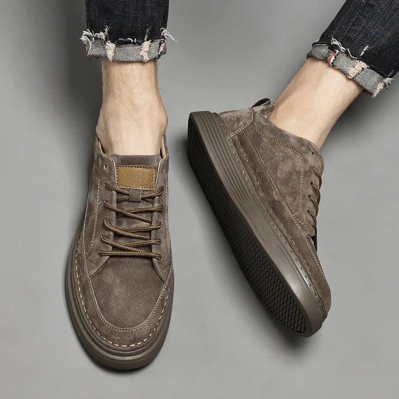Suede Lace-Up Loafers for Men - View 18