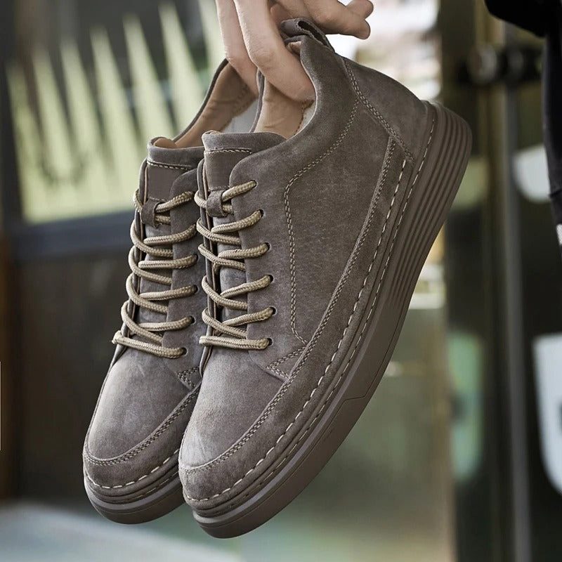 Suede Lace-Up Loafers for Men - View 19