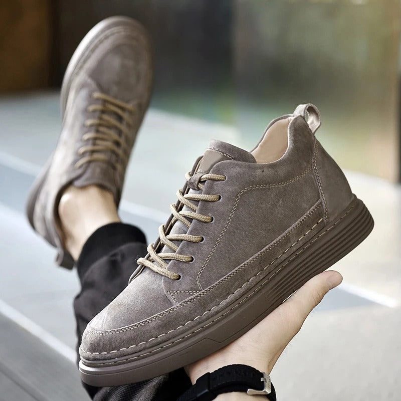 Suede Lace-Up Loafers for Men - View 21