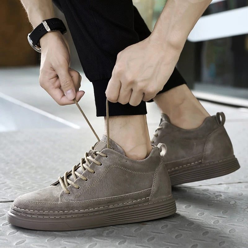 Suede Lace-Up Loafers for Men - View 22