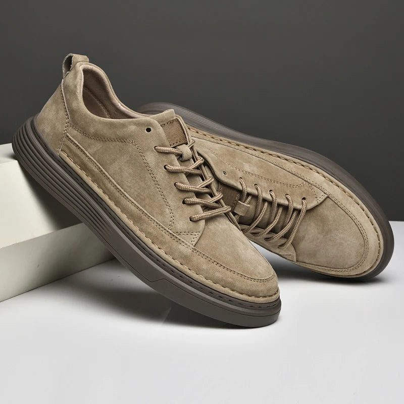 Suede Lace-Up Loafers for Men - View 29