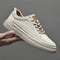 Suede Lace-Up Loafers for Men - White