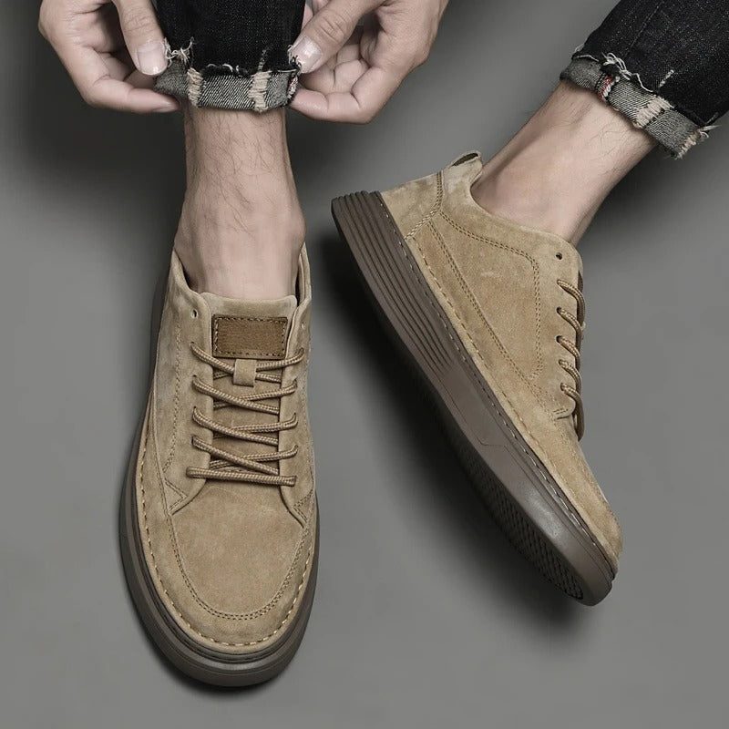 Suede Lace-Up Loafers for Men - View 6