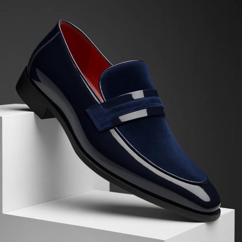Suede Penny Loafers for Men