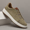 Suede Slip-On Sneakers with Elastic Panels for Men
