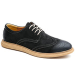 Suede Wingtip Brogue Lace-Up Shoes for Men - View 8