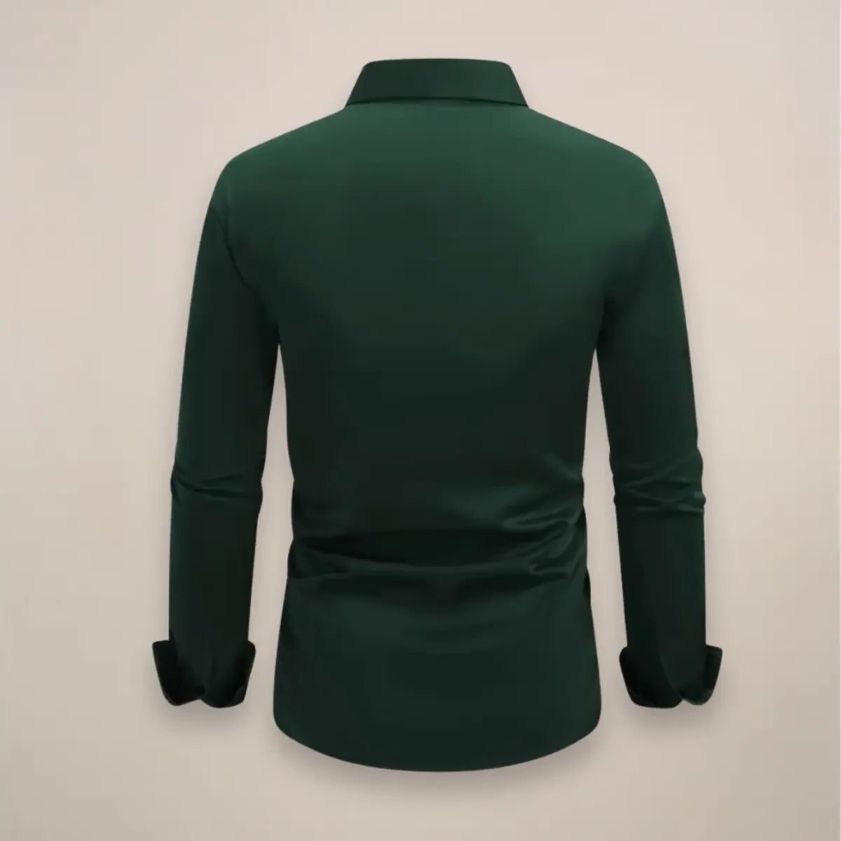Tailored Long Sleeve Button Up Dress Shirt with Spread Collar for Men - View 8