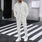 Textured Overshirt Set for Men - White