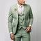 Two-Piece Single-Breasted Blazer Set for Men - Light Green