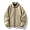 Vegan Leather Bomber Jacket for Men