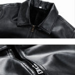 Vegan Leather Bomber Jacket for Men - View 5