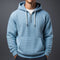 Waffle Knit Half-Zip Hoodie with Kangaroo Pocket for Men