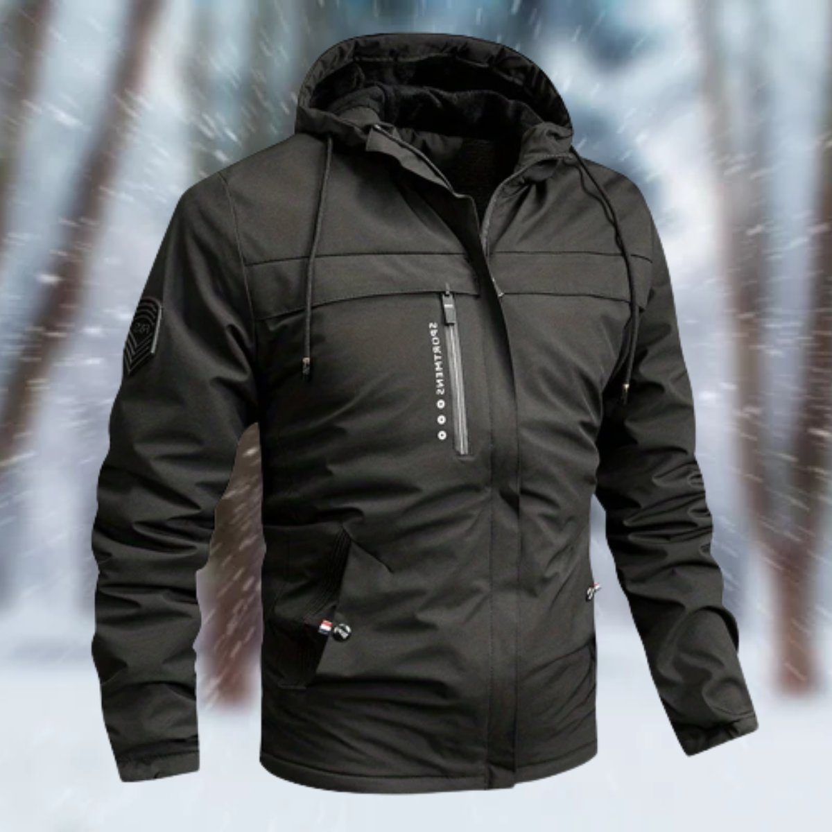 Waterproof Hooded Winter Parka Jacket for Men