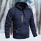Waterproof Hooded Winter Parka Jacket for Men - Dark Blue