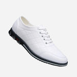 Wide Fit Leather Lace-Up Derby Shoes for Men - White